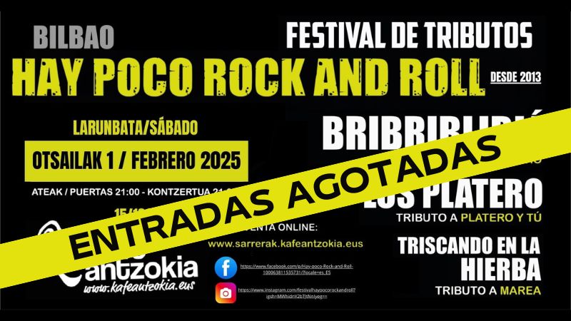 "Hay Poco Rock'n'Roll" festival de tributos 2025 (Entradas agotadas)