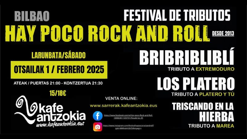 "Hay Poco Rock'n'Roll" gorazarre jaialdia 2024