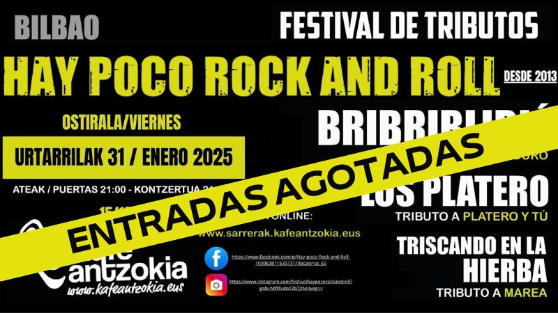 "Hay Poco Rock'n'Roll" festival de tributos 2025. (Segunda fecha-viernes) (Entradas agotadas)